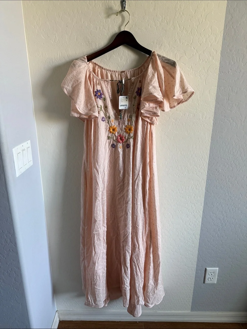 Free People Savannah Rose Midi Dress- size Small